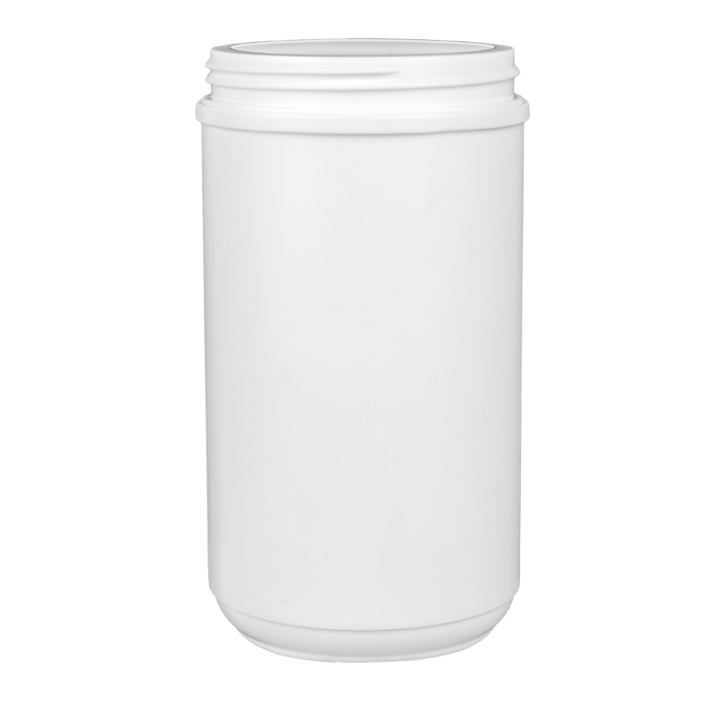 32 oz. HDPE White Canister with 89mm Neck (Lid Sold Separately) U.S